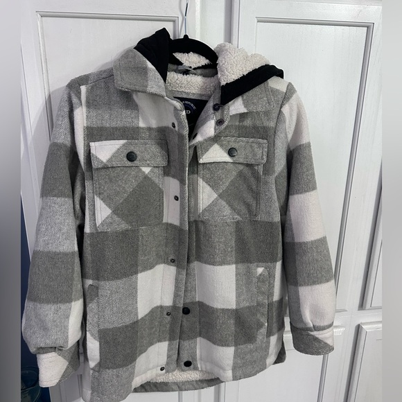 Boys Urban Republic Flannel Jacket L 14/16 - Picture 1 of 4
